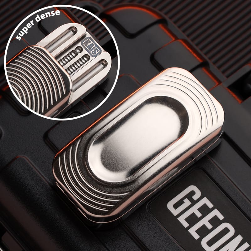 KAIS Fidget Slider POPO Polished Titanium-Super Dense