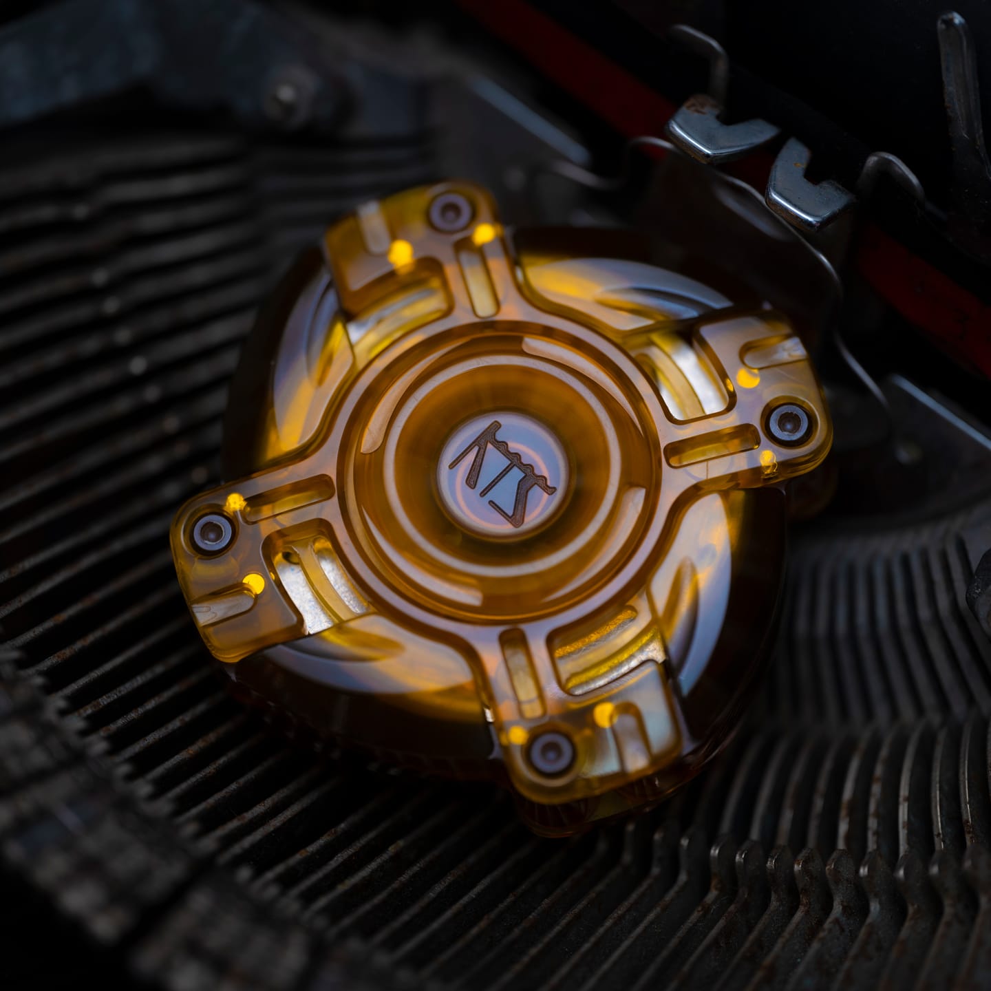 KTS Fidget Spinner Origin Amber PEI/Brass