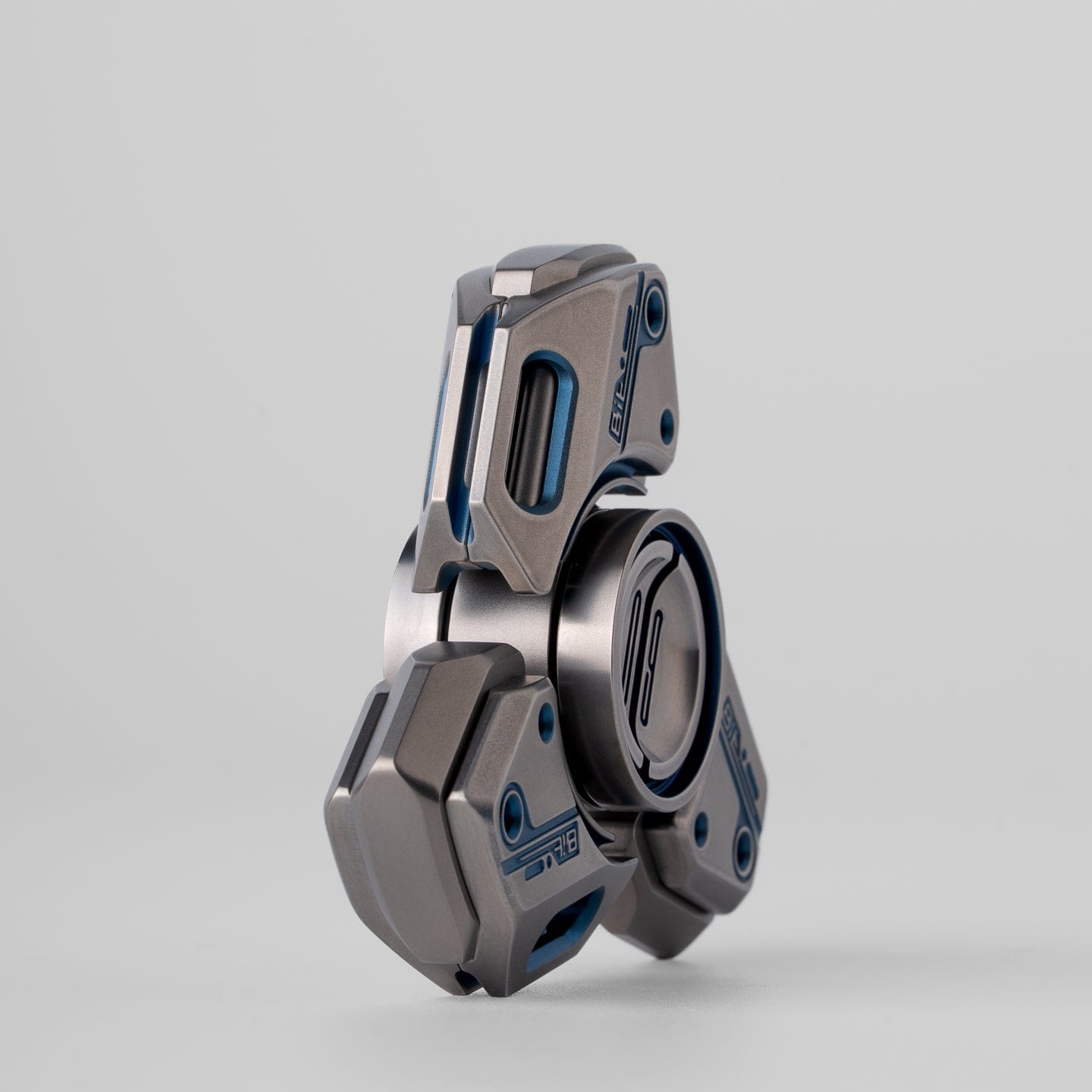 LAUTIE 只禁优惠代码 Bit-09-Ti Fidget Spinner Titanium Blue