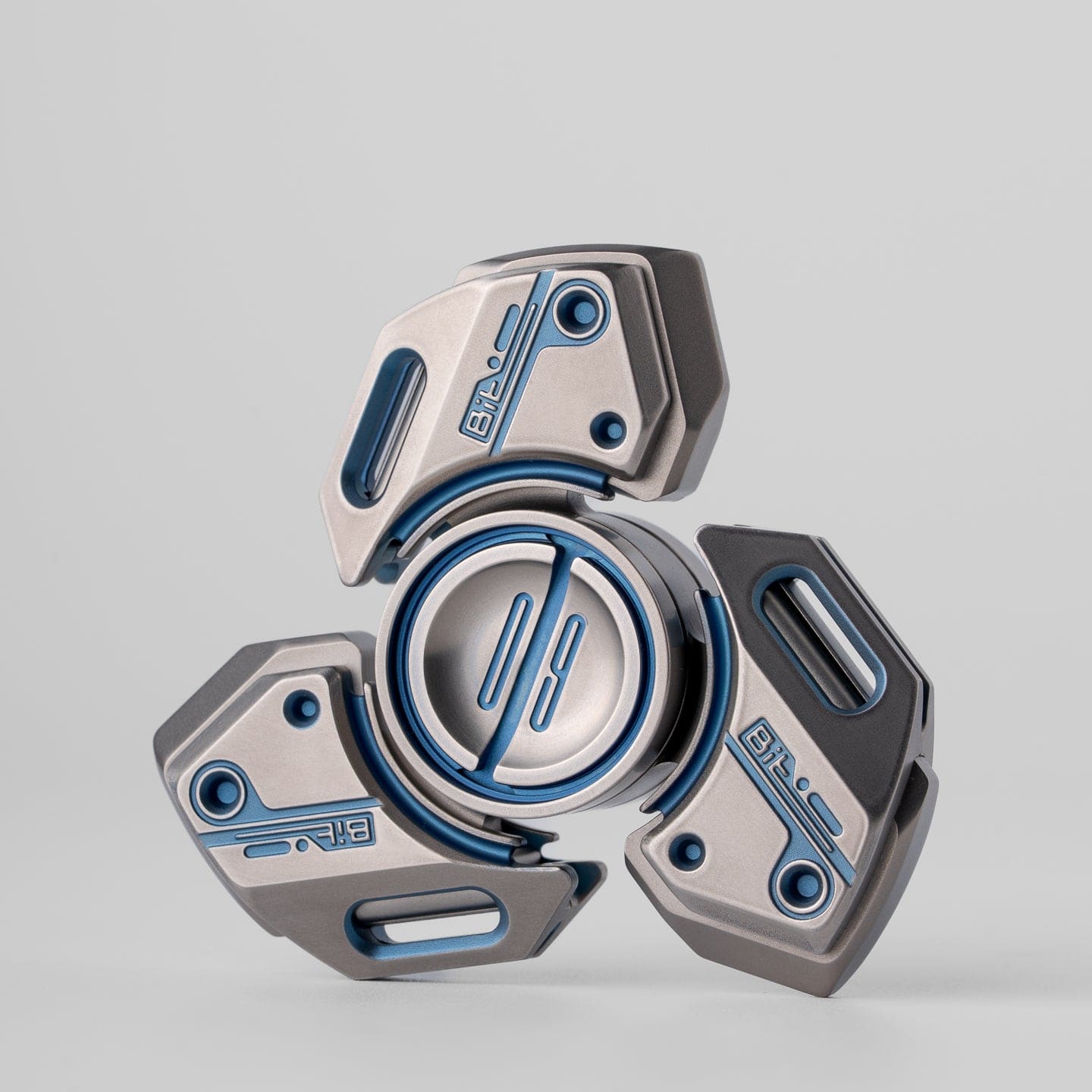 LAUTIE 只禁优惠代码 Bit-09-Ti Fidget Spinner Titanium Blue