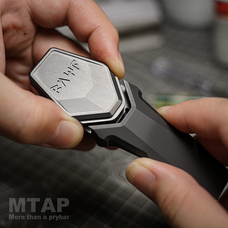 Leung Knives Multi Tool MTAP Prybar Blackened Shengang M390 + Zirconium plate