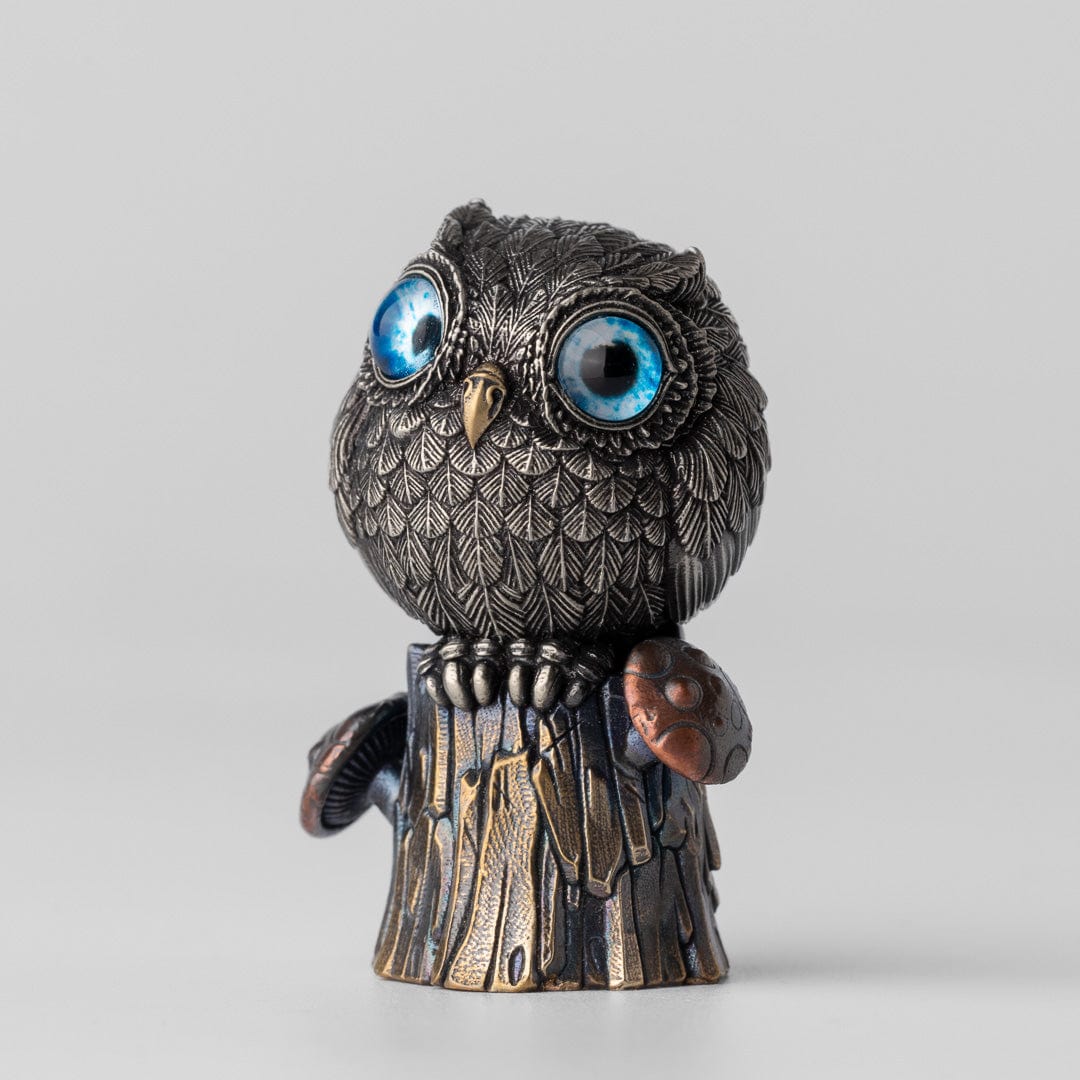 LY EDC Other Owl Ornament Cupronickel-blue eyes