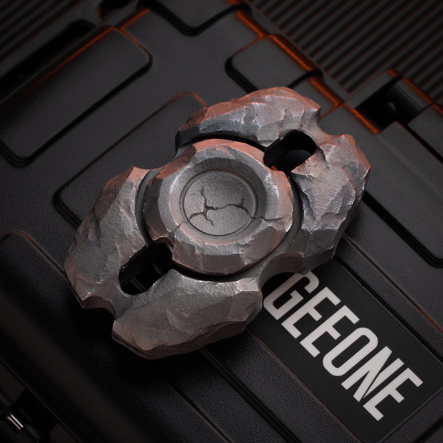 MACKIE Fidget Spinner PULSE Titanium (hammered engraving) DIY