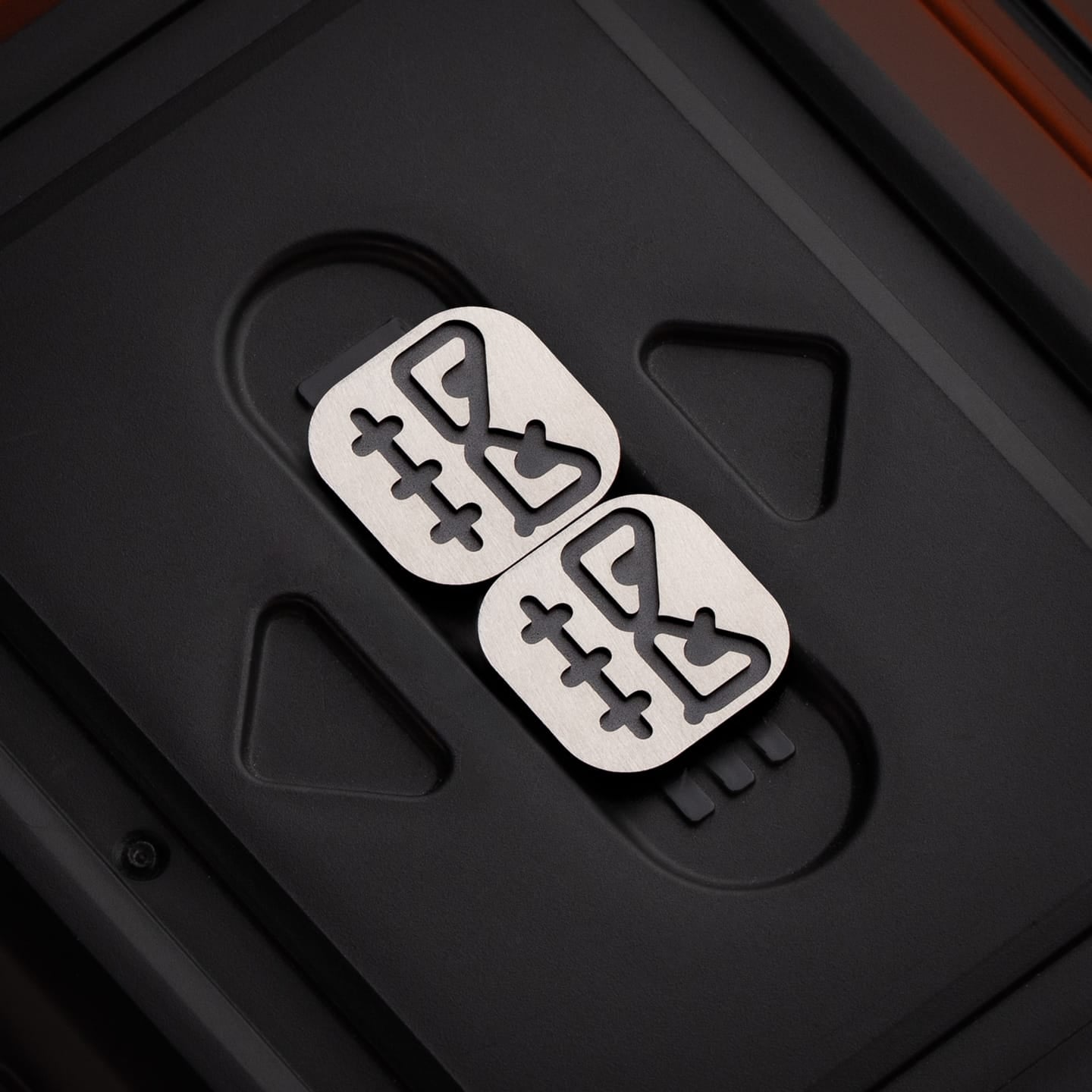 MACKIE Pendants Emotional Cube Brushed Zirconium - Franken plates (without main body)