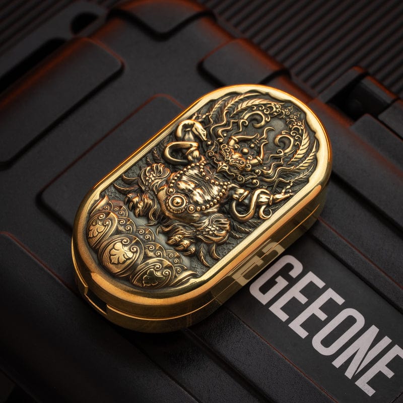 Magic Art Fidget Slider Roc Slider Engraved Brass