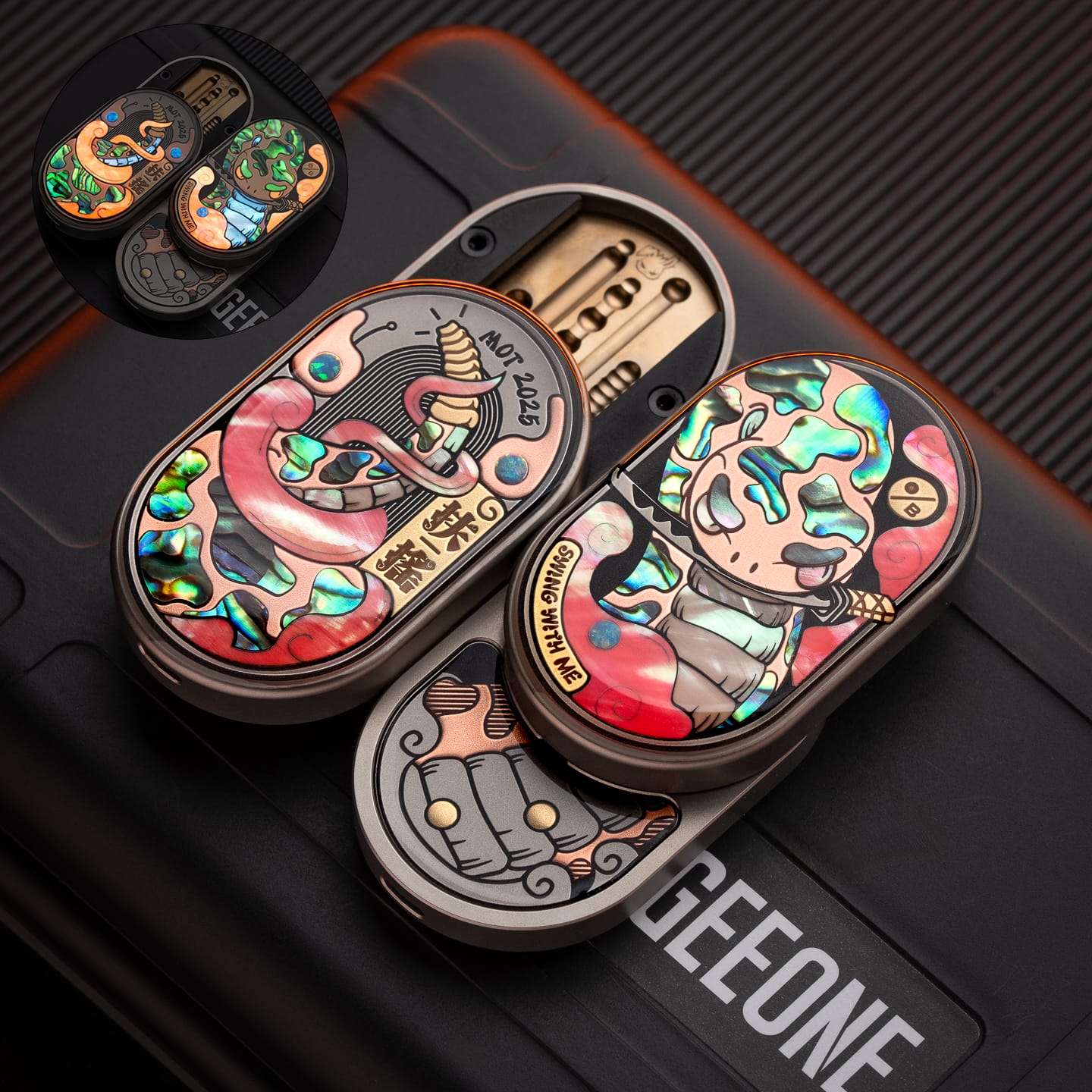 MOT 禁店铺满减及优惠代码 Groove Pro-Fu Yao Groove Pro (Crystal Sealing Version) / Titanium (updated edition) - red cloud (glow in the dark)