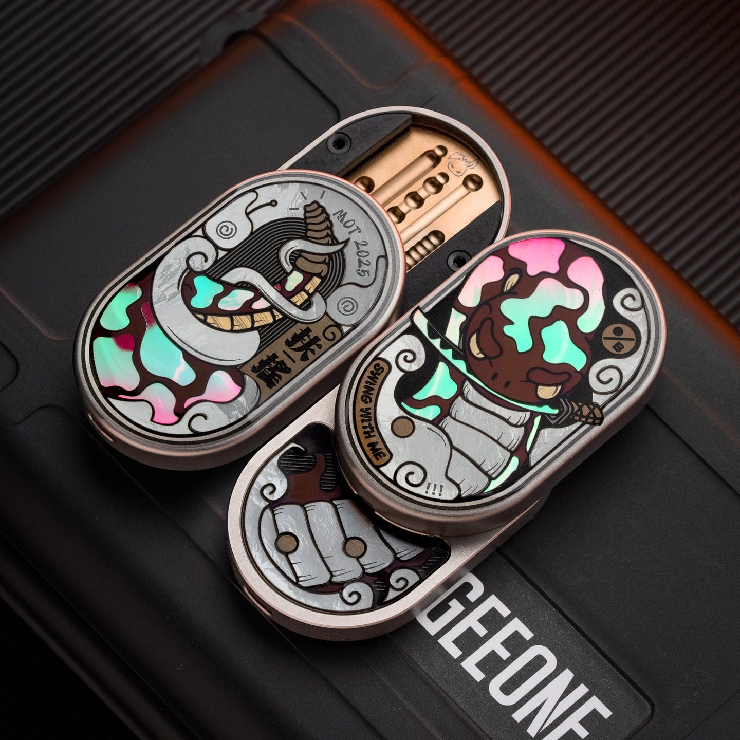 MOT, Groove Pro, Fidget Slider, Titanium Fidget Toy, Adjustable