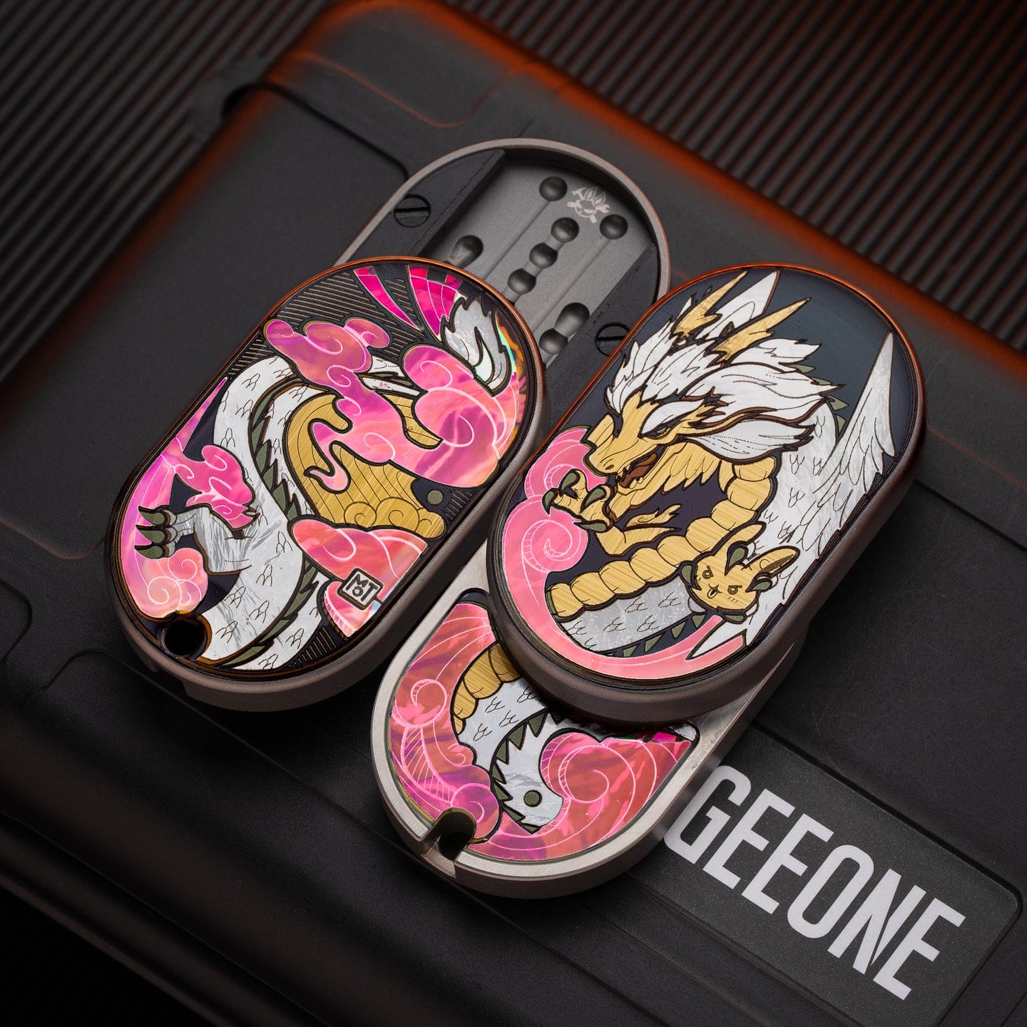 MOT 只禁优惠代码 Groove Slider Groove (Crystal Sealing Version) / Titanium dragon-photolithography red