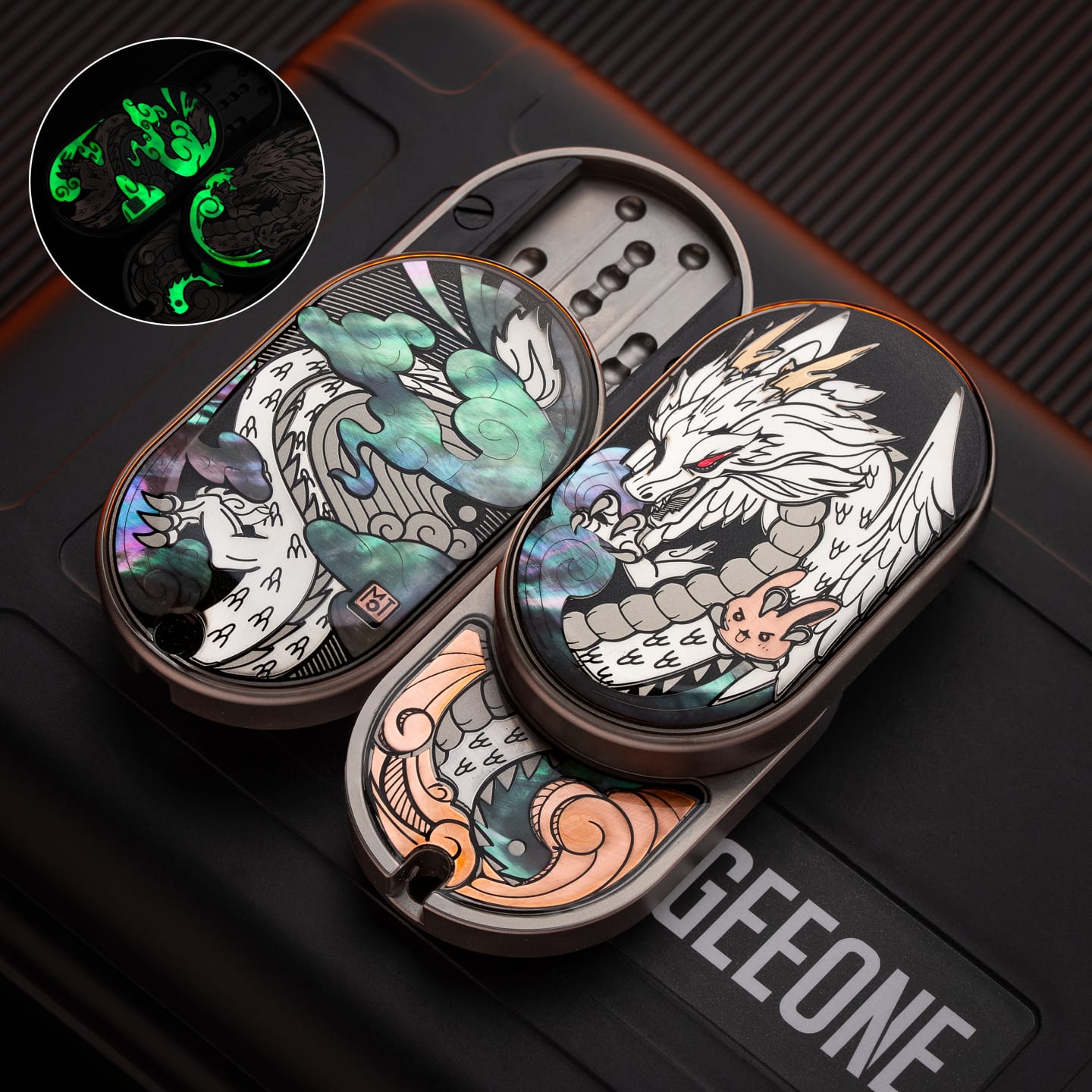 MOT 只禁优惠代码 Groove Slider Groove (Crystal Sealing Version) / Titanium-silver dragon coating (purple shell)