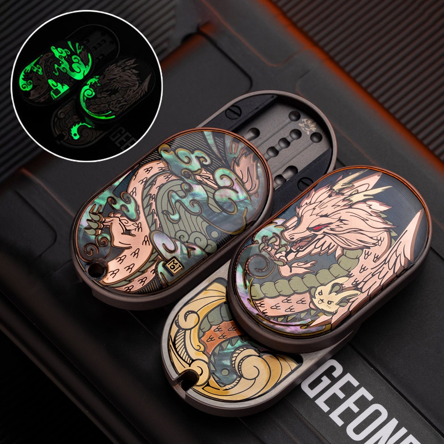 MOT 只禁优惠代码 Groove Slider Groove / Titanium-orange dragon coating (purple shell)