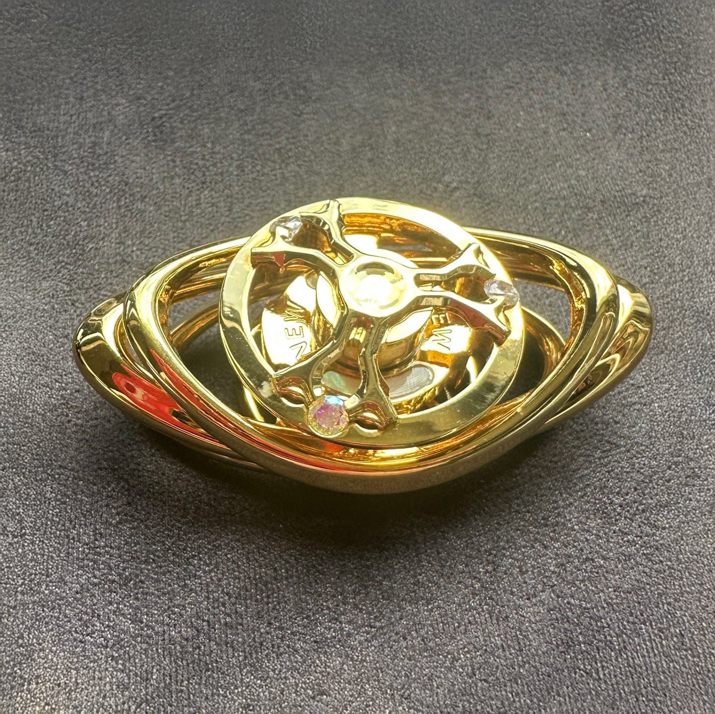 NEW EDC 只禁优惠代码 Ring Spinner Brass+gold plating