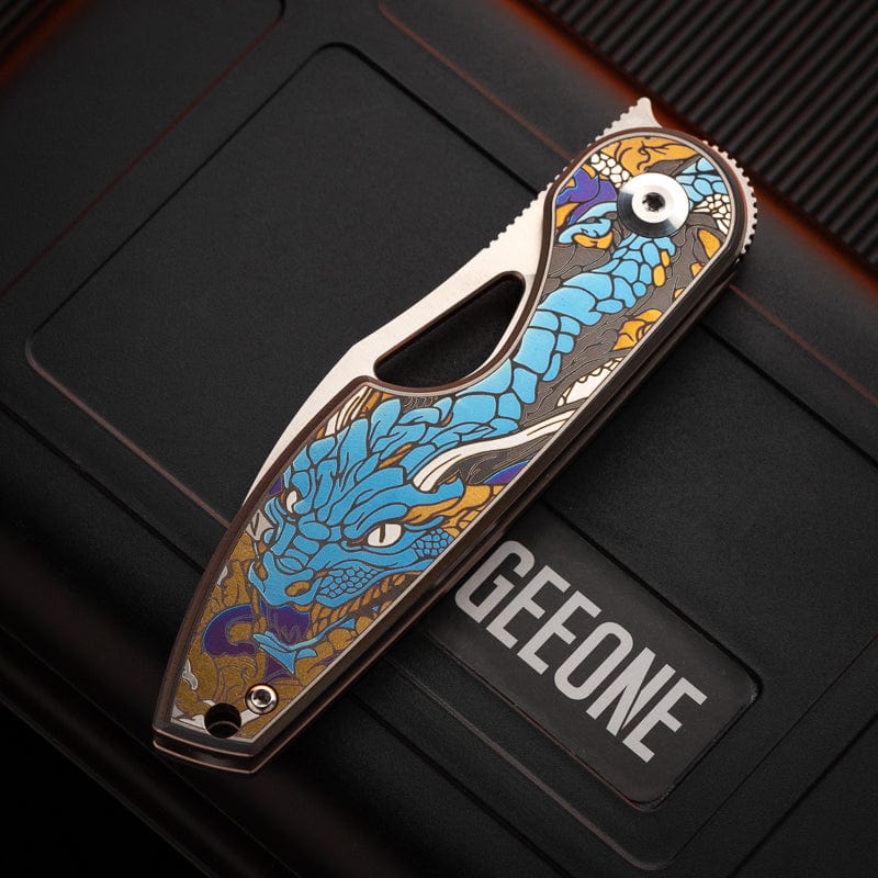 New Play Multi Tool Cangfeng & Dragon Knife Dragon-M390+Ti+laser engraving (ships on Feb.28)