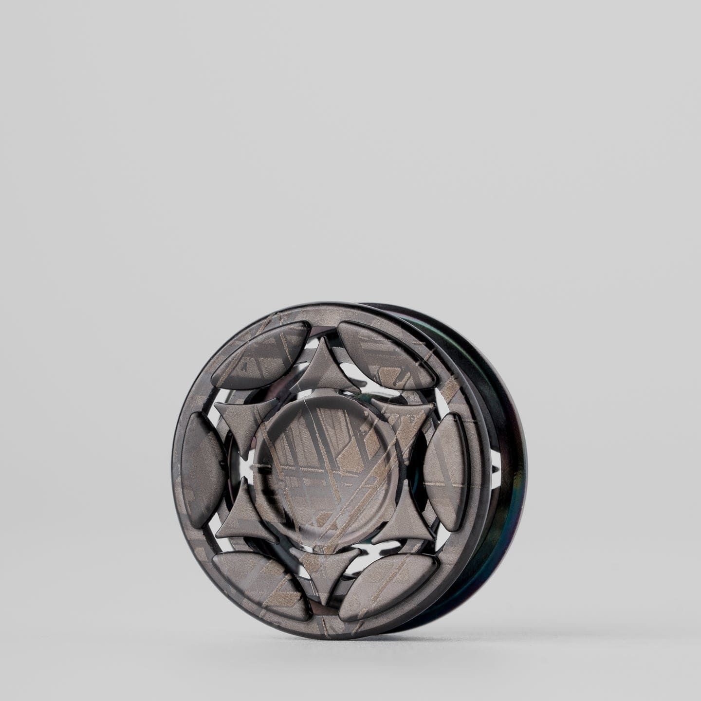 One realm 只禁优惠代码 Hexagram Spinner Buttons Zirconium-Laser engraving ( Φ24.2 x 12.2mm)