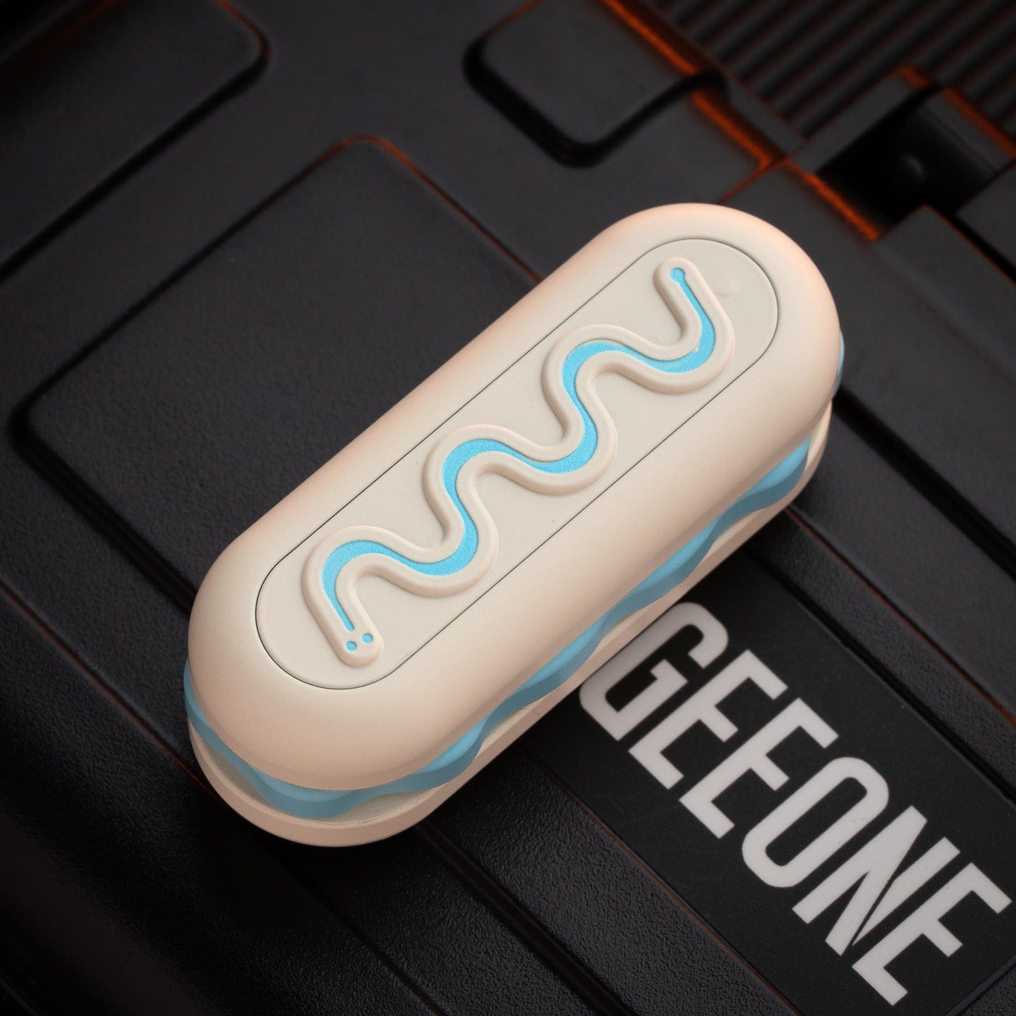 OS EDC 只禁优惠代码 MINI Burger Mechanical Slider Stainless Steel+ceramic coating blue