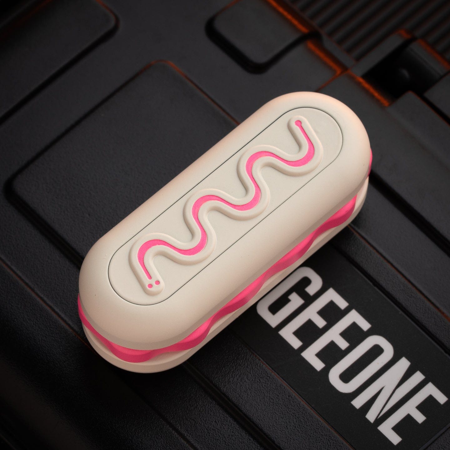 OS EDC 只禁优惠代码 MINI Burger Mechanical Slider Stainless Steel+ceramic coating pink