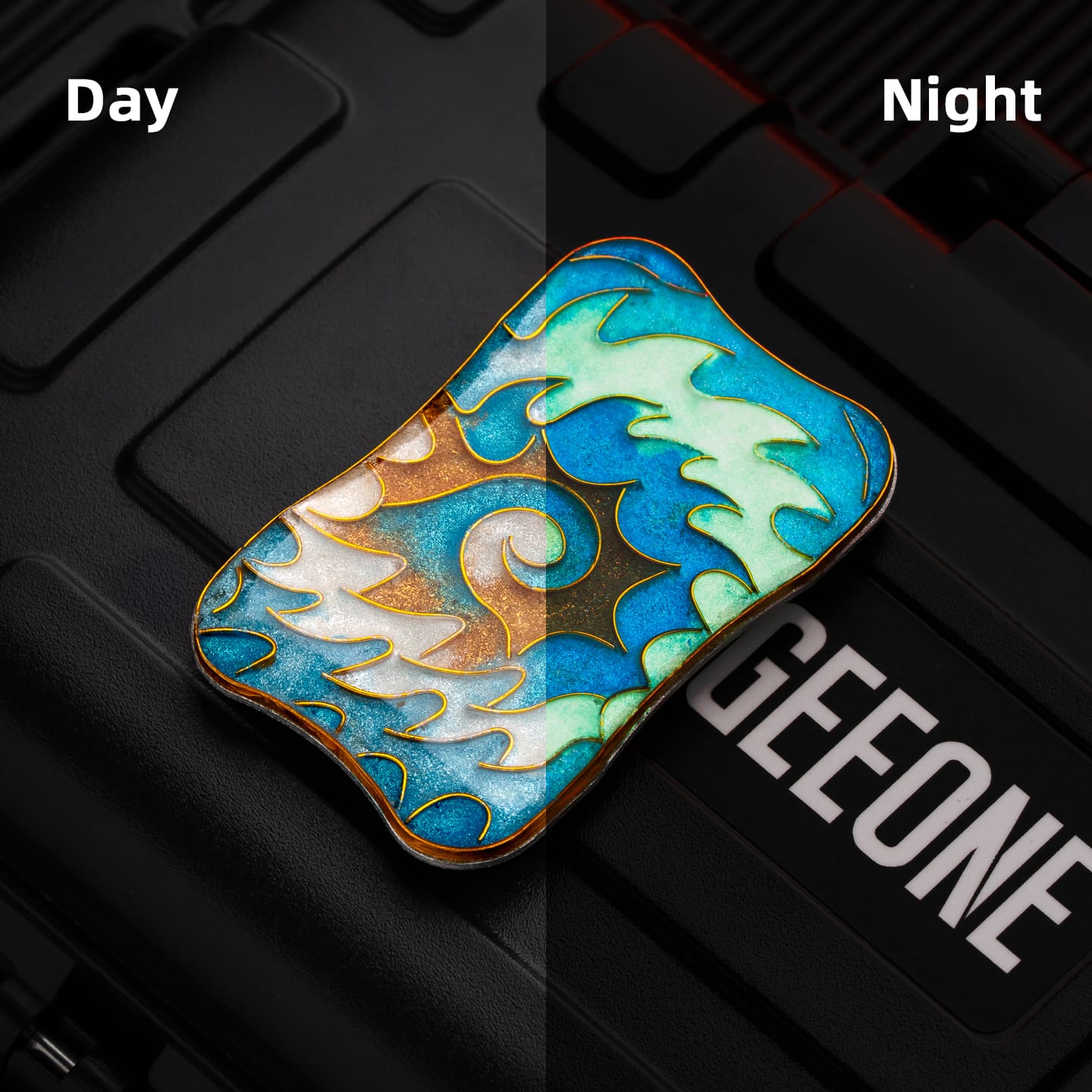Peacock Fidget Slider Aura Sand Aura Sand Plate-Cloisonné / Azure Tide (1pc) without main body