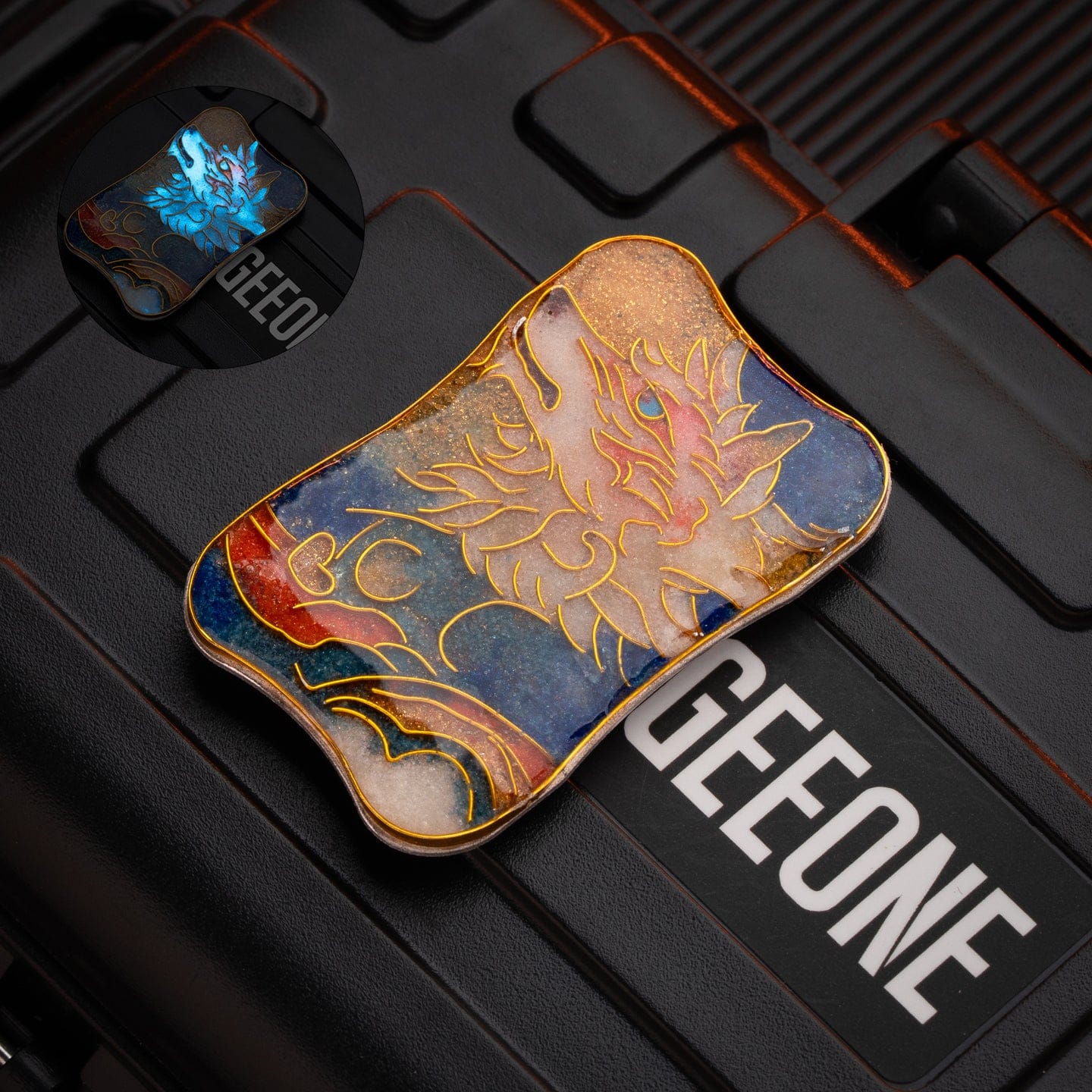 Peacock Fidget Slider Aura Sand Aura Sand Plate-The Chinese zodiac (Cloisonné) / Dog (1pc) without main body