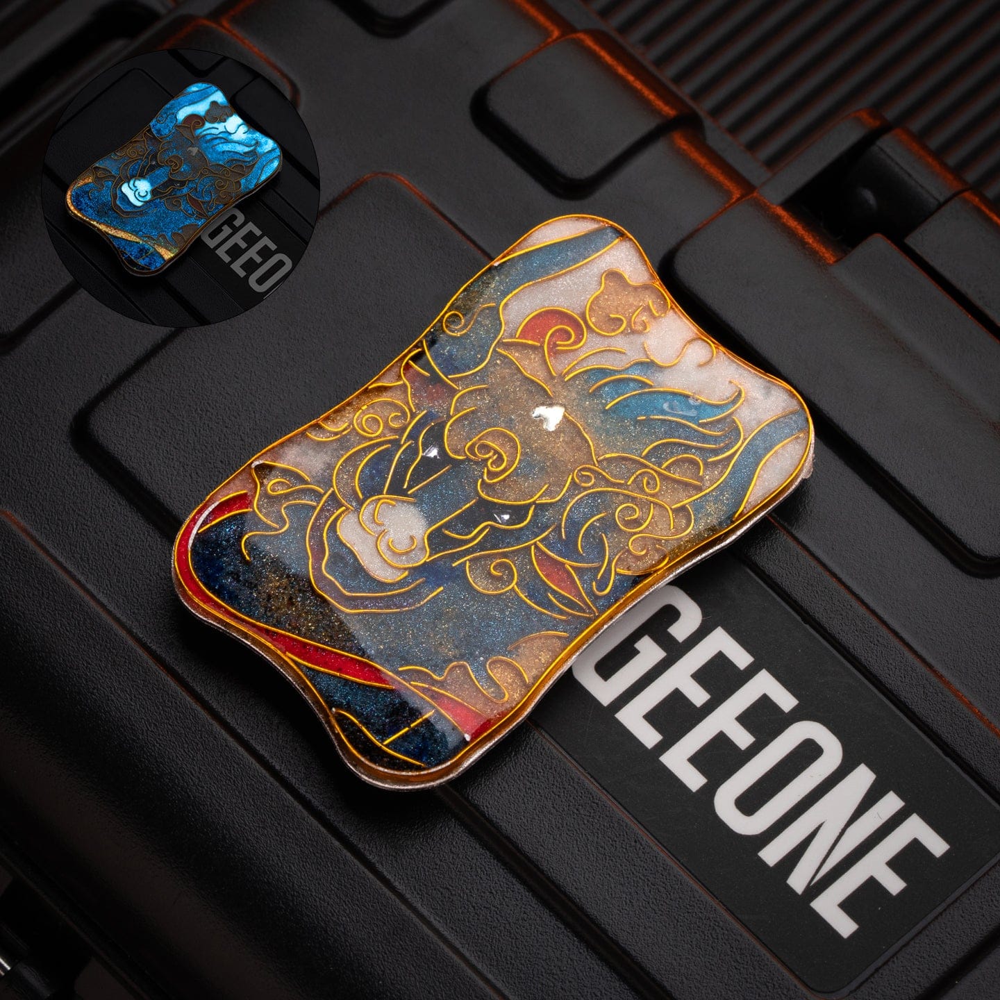 Peacock Fidget Slider Aura Sand Aura Sand Plate-The Chinese zodiac (Cloisonné) / Ox (1pc) without main body