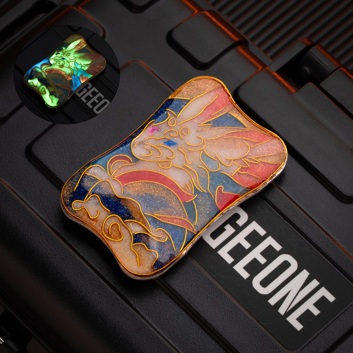 Peacock Fidget Slider Aura Sand Aura Sand Plate-The Chinese zodiac (Cloisonné) / Rabbit (1pc) without main body