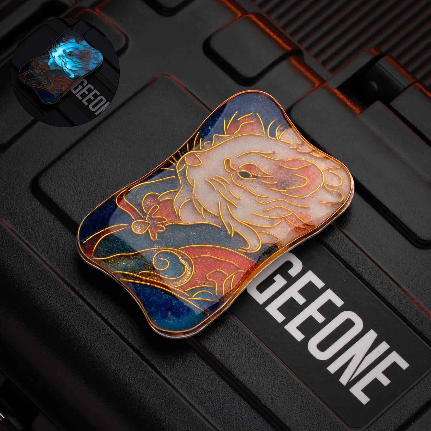 Peacock Fidget Slider Aura Sand Aura Sand Plate-The Chinese zodiac (Cloisonné) / Rat (1pc) without main body