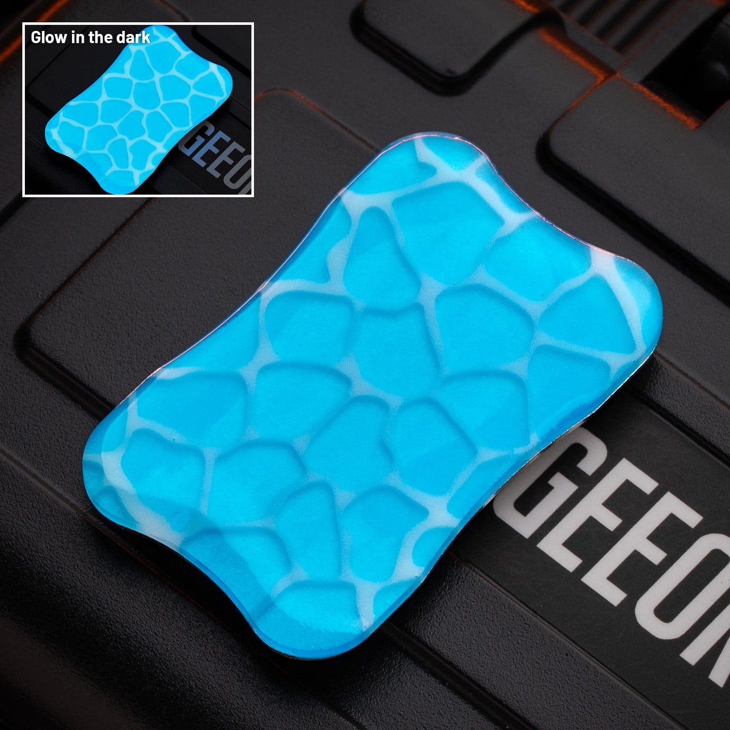 Peacock Fidget Slider Aura Sand Aura Sand Plate (without main body) / Sea Wave (1pc) - Glow in the dark