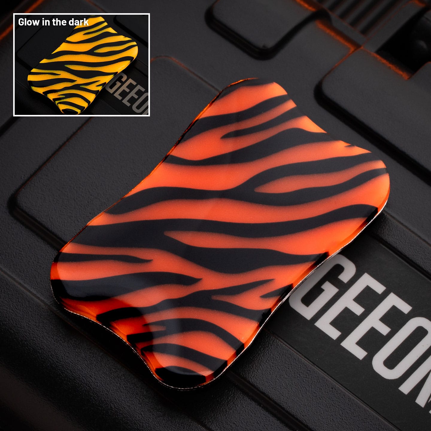 Peacock Fidget Slider Aura Sand Aura Sand Plate (without main body) / Tiger pattern (1pc) - Glow in the dark