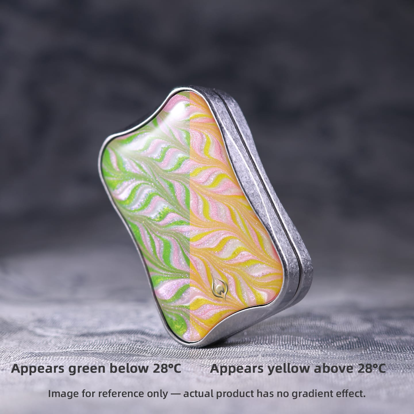 Peacock Fidget Slider Aura Sand Aura Sand / Stainless Steel-flower message (slim version) ships in 3 days