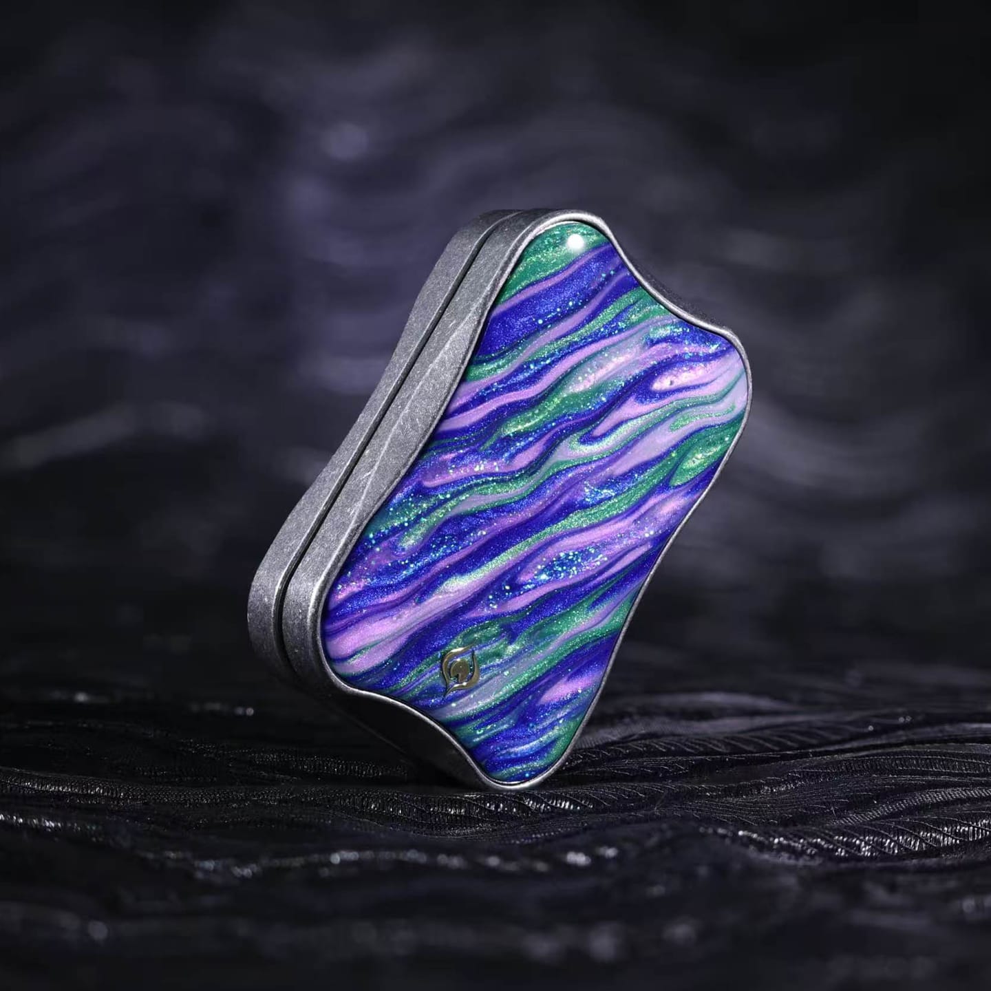 Peacock Fidget Slider Aura Sand Aura Sand / Stainless Steel-Summer Solstice (Slim Version)