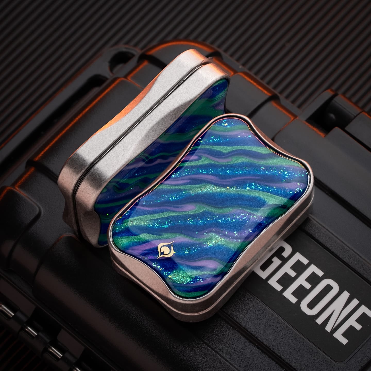 Peacock Fidget Slider Aura Sand Aura Sand / Stainless Steel-Summer Solstice (Slim Version)