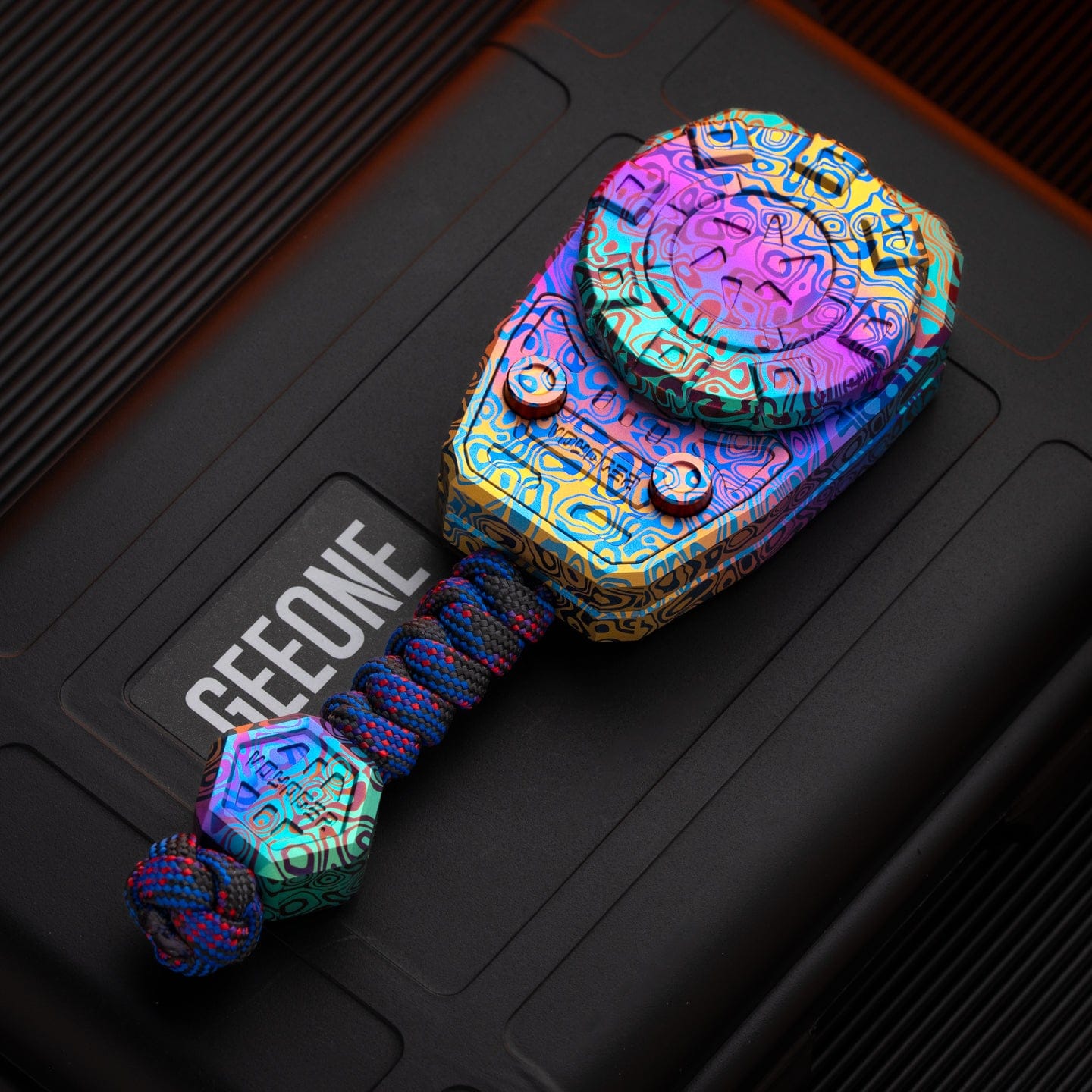 Ryan EDC 只禁优惠代码 Voyager Mechanical Slider Titanium-Mokuti pattern