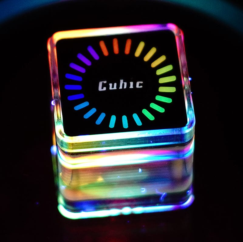 S.X Technology Pendants Cubic Luminous Pendant PC transparency + Colorful Luminous