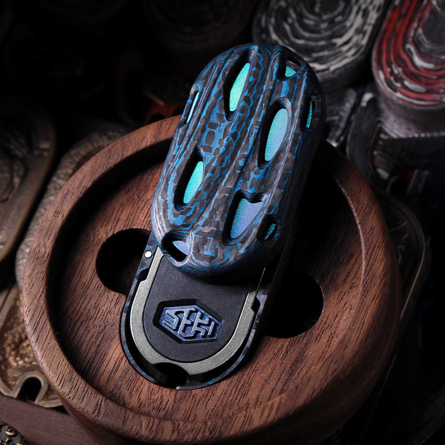 SEKI 只禁优惠代码 Lag Titanium+Carbon Fiber (blue) ES version