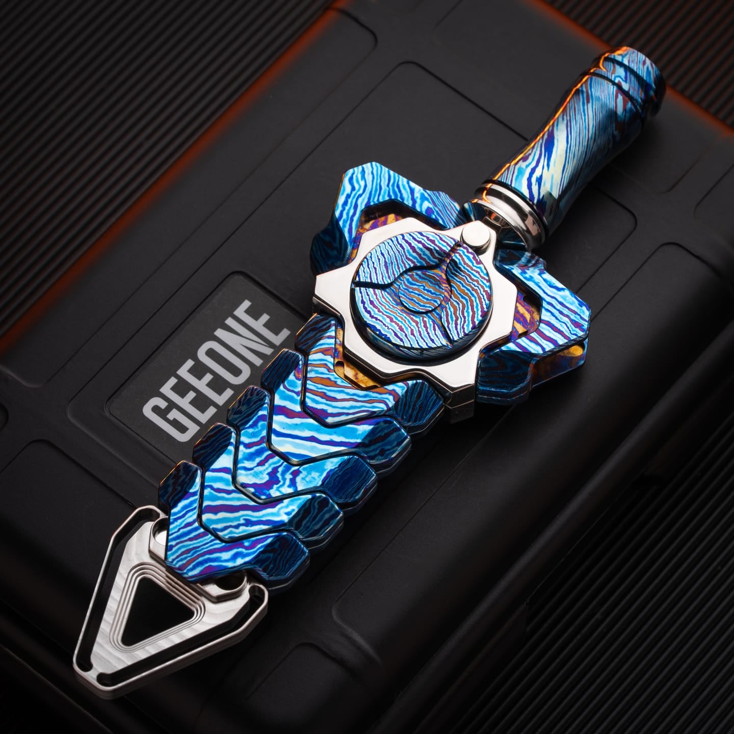 Sky Nest EDC 只禁优惠代码 Rattlesnake Sword Mokuti (High temperature coloring process)