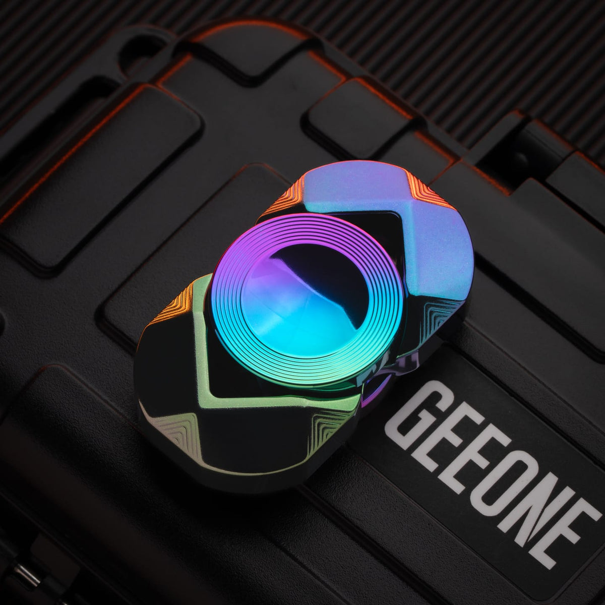 Spinmoon EDC 只禁优惠代码 Fa Cai Tungsten Colorful/Titanium