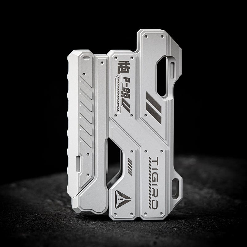 TIGIRD Multi Tool P08 Lighter&Fidget Toy Aviation aluminum-white