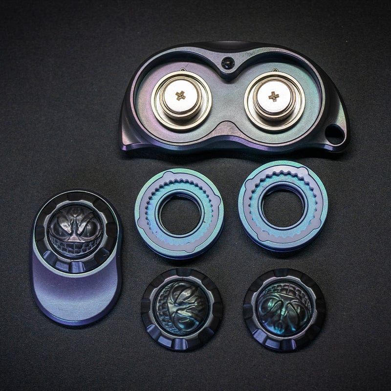 TK Fidget Slider Pea Pod MINI Zirconium+Titanium