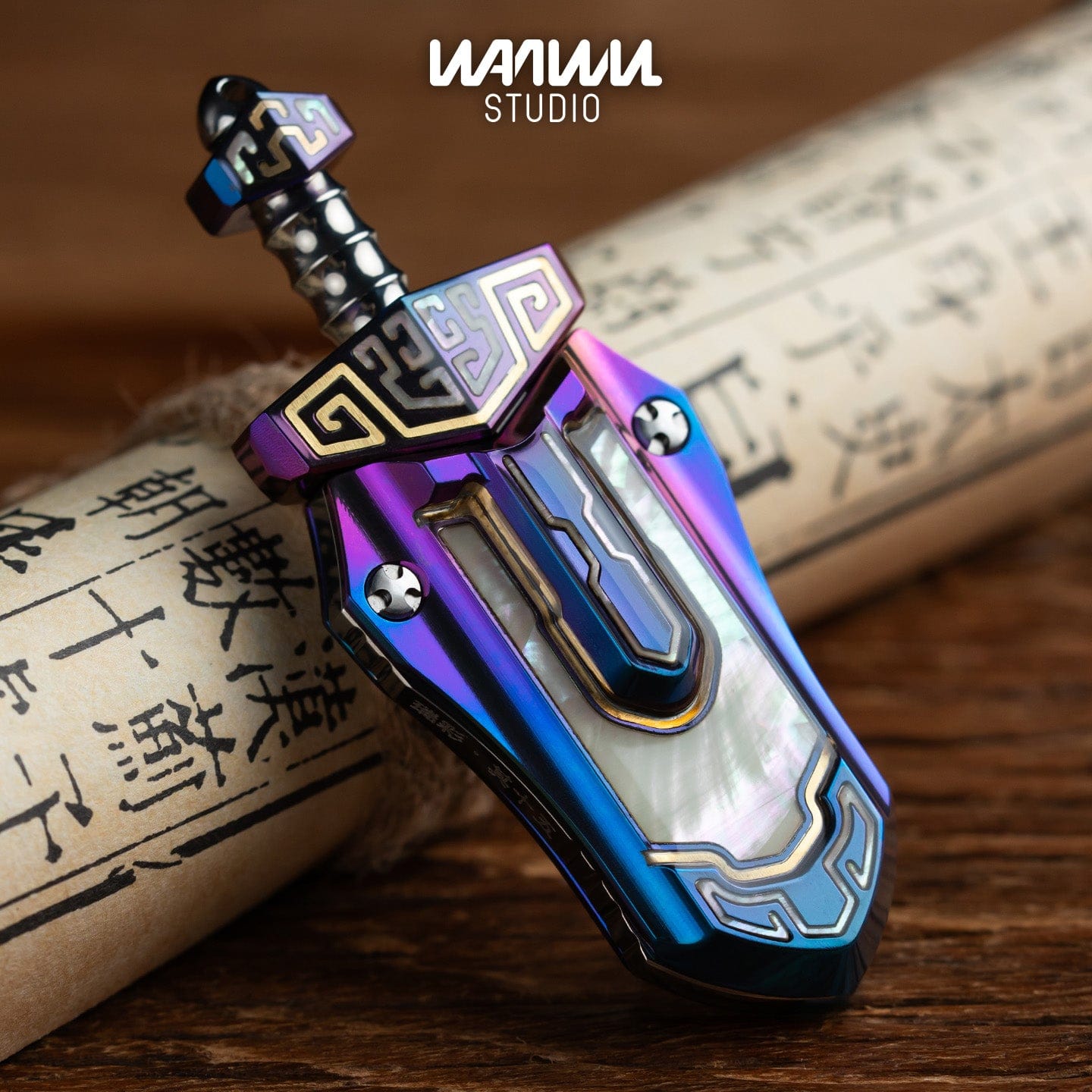 WANWU Taia Sword zirc EDC　正規品　ジルコニウム製 WANWU, Taia Sword, Fidget Slider