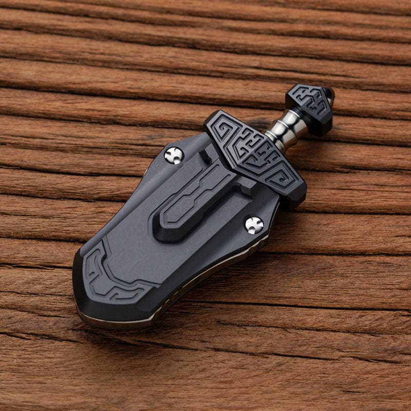 WANWU Fidget Slider Taia Sword Blackened Zirconium + Stainless Steel (Ships on October 30)