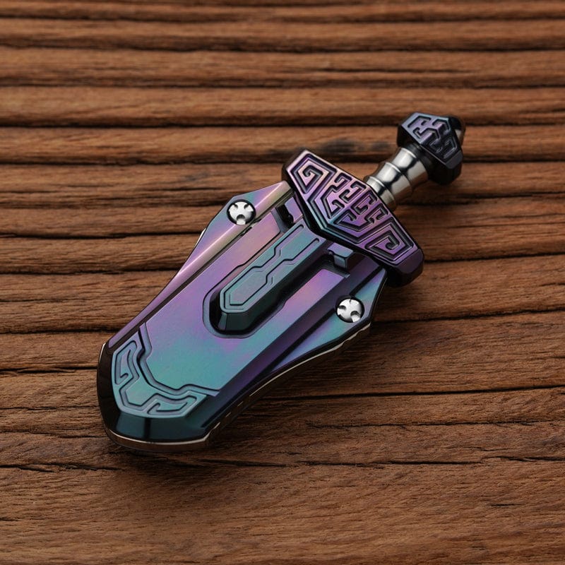 WANWU Fidget Slider Taia Sword Oil Slick Zirconium + Stainless Steel (Ships on October 14)