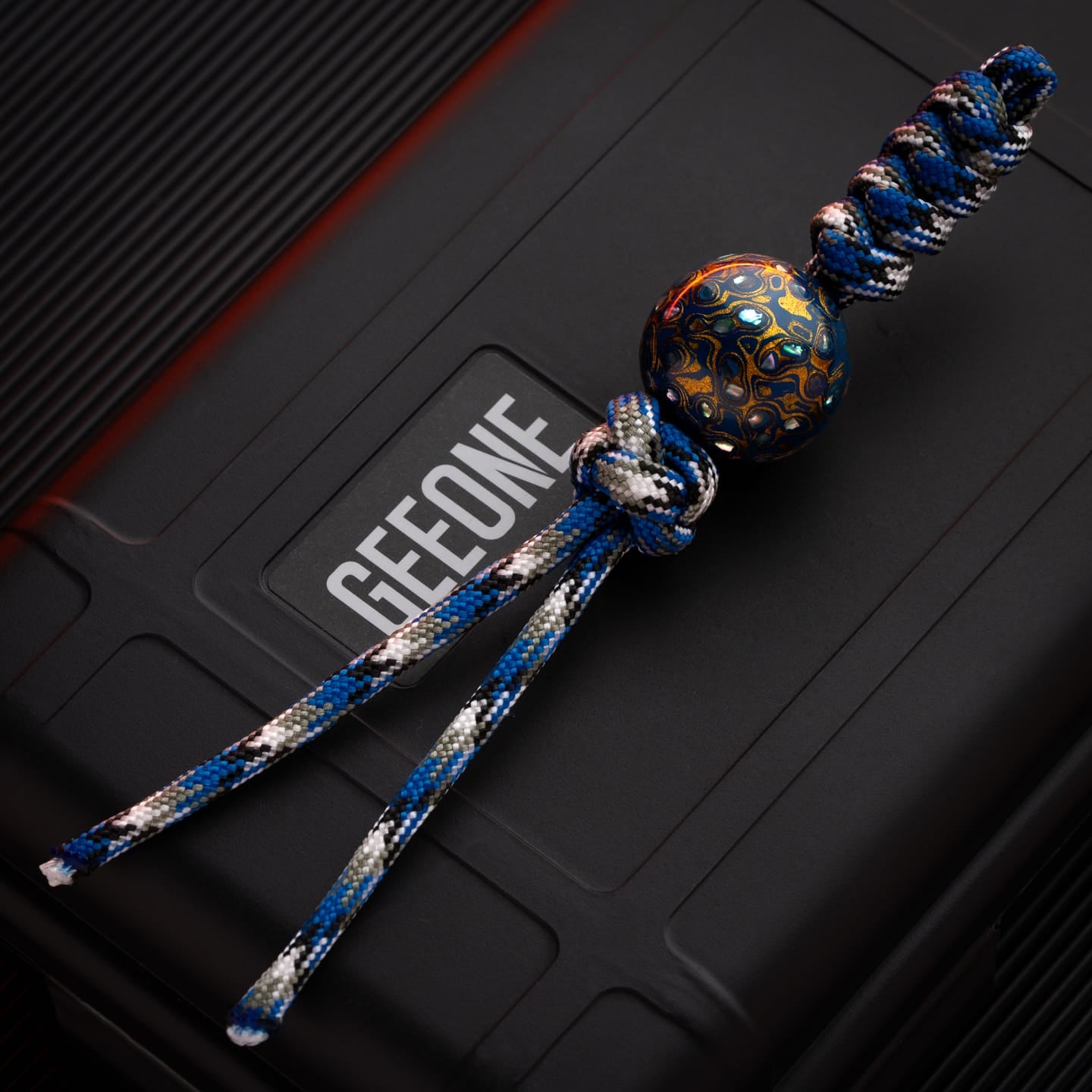 Wood&Flower 只禁优惠代码 Lacquer Lanyard Bead Sandalwood-blue