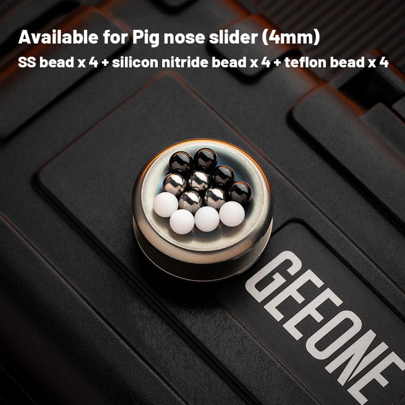 YEDC Fidget Slider Pig Nose Slider Accessory / 4mm beads 12pcs