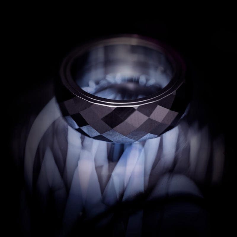 YEDC, Pig Ring (silver diamond), Fidget Ring