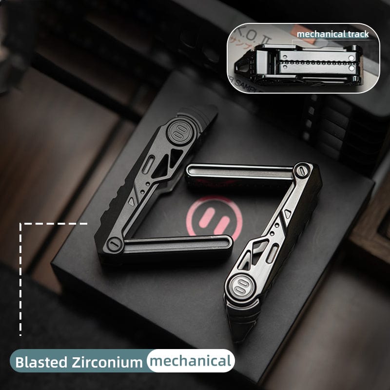 YEDC Fidget Slider Razor 2.0 Blasted Zirconium-mechanical (ships in 7 days)