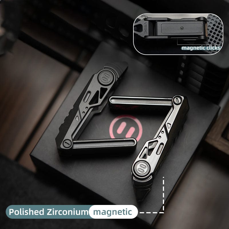 YEDC Fidget Slider Razor 2.0 Polished Zirconium-magnetic (ships in 7 days)