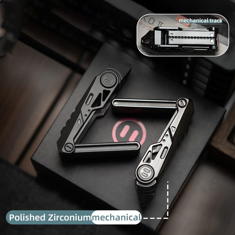 YEDC Fidget Slider Razor 2.0 Polished Zirconium-mechanical (ships in 7 days)
