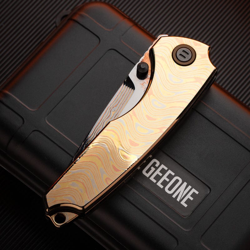 YEDC Multi Tool HAI YA Knife Mokume (ships on Feb.28)