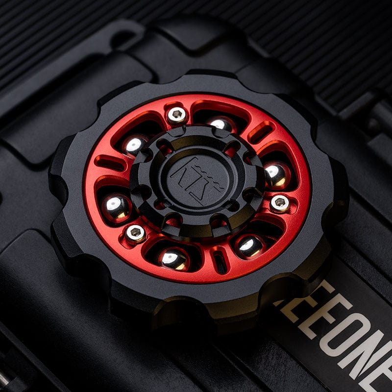KTS Fidget Spinner Gear Storm Black/Red Aluminum Alloy